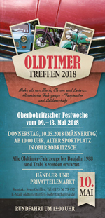 Oldtimertreffen Oberbobritzsch 2018, Bobritzsch OT Oberbobritzsch